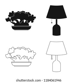 Vector illustration of dreams and night symbol. Collection of dreams and bedroom stock vector illustration.