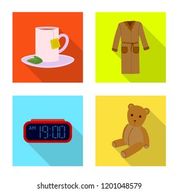 Vector illustration of dreams and night symbol. Collection of dreams and bedroom stock symbol for web.