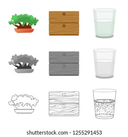 Vector illustration of dreams and night symbol. Set of dreams and bedroom vector icon for stock.