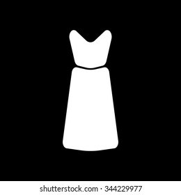 Vector illustration of dress icon
