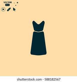 Vector illustration of dress icon