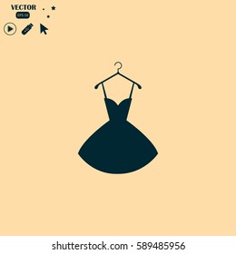 Vector illustration of dress icon