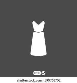 Vector illustration of dress icon