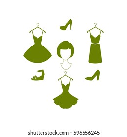 Vector illustration of dress icon