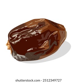 Ilustração vetorial, datas secas, isoladas sobre fundo branco.