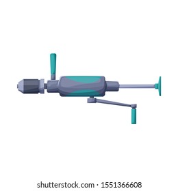 Vector illustration of drill and equipment icon. Web element of drill and instrument stock symbol for web.