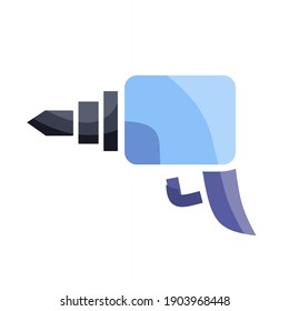 vector illustration of a drill.  illustrations for interiors, tool , household furniture, home appliance.  flat minimalist design eps 10