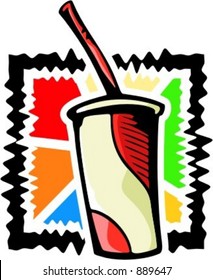 A vector illustration of a drink.