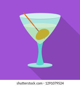 Vector illustration of drink and bar icon. Set of drink and party vector icon for stock.