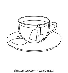 Vector illustration of drink and bar symbol. Set of drink and party vector icon for stock.