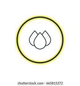 Vector Illustration Of Drip Outline. Beautiful Health Element Also Can Be Used As Trickle Element.