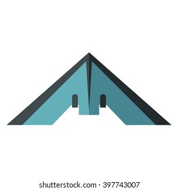 Vector Illustration with drone (quadrocopter) isolated on white background in cartoon flat style. Element for illustration, infographics, logos and banners.