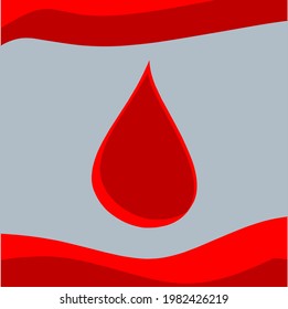 Vector illustration of a drop of blood