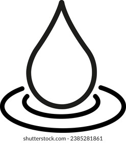vector illustration of a drop on a transparent background