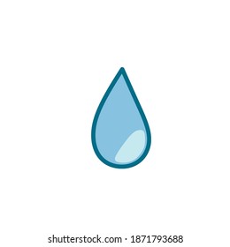 Vector illustration of drop of water