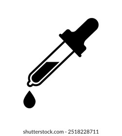 Vector illustration of Dropper icon on white background.