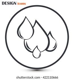 Vector illustration drops Line icon