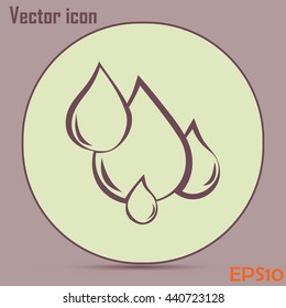 Vector illustration drops Line icon