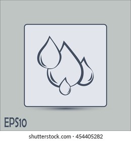Vector illustration drops Line icon