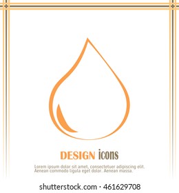 Vector illustration drops Line icon