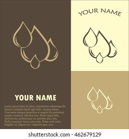 Vector illustration drops Line icon