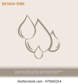 Vector illustration drops Line icon