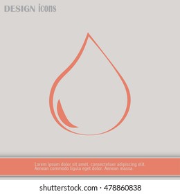 Vector illustration drops Line icon