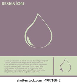 Vector illustration drops Line icon