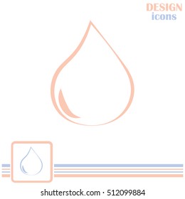 Vector illustration drops Line icon