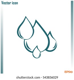 Vector illustration drops Line icon