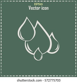 Vector illustration drops Line icon