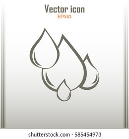Vector illustration drops Line icon