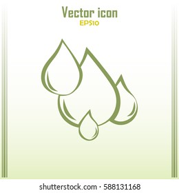 Vector illustration drops Line icon