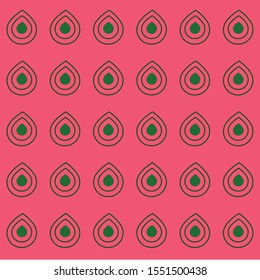 vector illustration of drops pattern or thilagam shaped pattern or festive background ,textile pattern