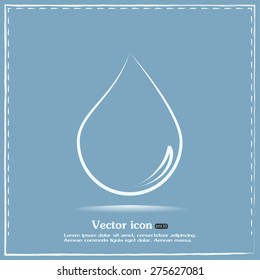 Vector illustration drops of water