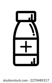 vector illustration of drug medical icon on white background