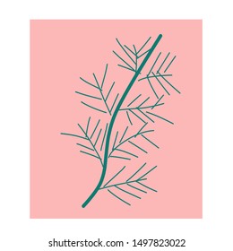 Vector illustration. Dry bamboo wood