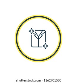 Vector illustration of dry cleaning icon line. Beautiful tourism element also can be used as clean laundry icon element.