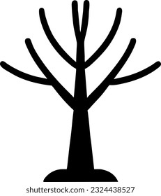 vector illustration of dry tree