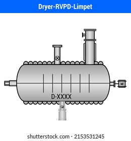 Vector Illustration for Dryer-RVPD-Limpet EPS10