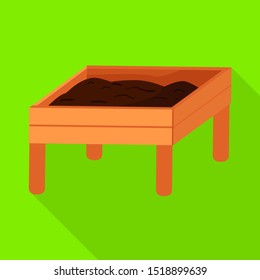 Vector illustration of drying and coffee icon. Web element of drying and farming stock symbol for web.