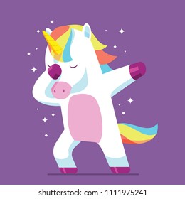 vector illustration dub/dubbing unicorn