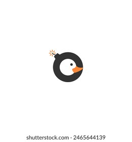 vector illustration of duck boom
