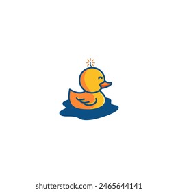 Ilustración vectorial de la pluma del pato