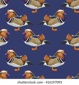 vector illustration duck seamless