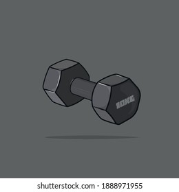 Vector illustration of a dumbbell