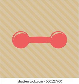 Ilustración vectorial de la ilustración del vector del icono Dumbbell
