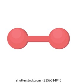 vector illustration of dumbbell for sport