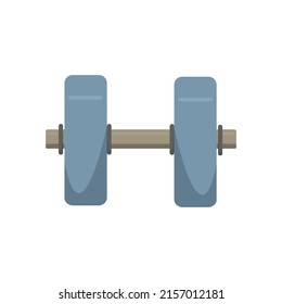 vector illustration of dumbbell for sport