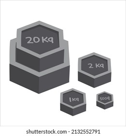 Ilustración vectorial de campanas de bobina con diferentes vientos aislados en un fondo blanco